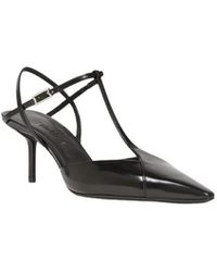 Max Mara - Schoenen ,Zwart ,Leer Met Hak - Lyst