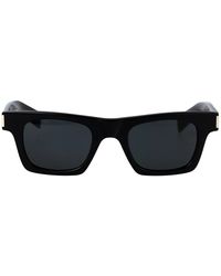 Saint Laurent - Klassieke Zwarte Zonnebril Sl 719 - Lyst