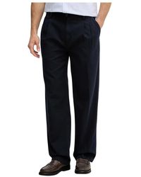 GANT - Broeken ,Blauw ,Katoen Straight Broeken - Lyst