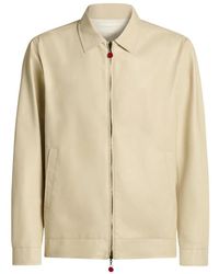 Kiton - Jassen ,Leer Lederen Bomberjack Van Lamsleer - Lyst