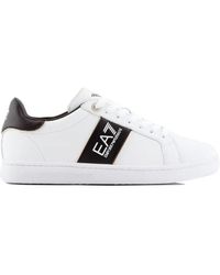 EA7 - Sneakers in pelle semplici e ersatili - Lyst