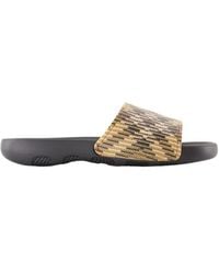 Burberry - Check Dive Slides - Lyst