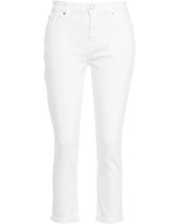 7 For All Mankind - Cropped jeans 7 for all kind - Lyst