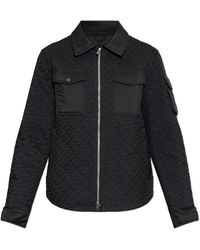 Moose Knuckles - Jassen ,Zwart ,Leer Geïsoleerde Jas Met Patch - Lyst