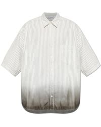 Acne Studios - Overhemden ,Wit ,Katoen Dip-Dyed Button-Up Shirt - Lyst