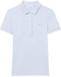 Lacoste - Tops ,Blauw ,Katoen L.12.D Slim Fit Stretch Mini Piqué Polo - Lyst