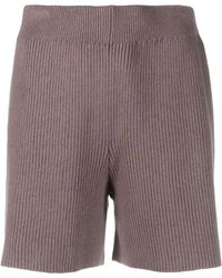 JOSEPH - Korte Broeken ,Bruin ,Katoen Bruine Cashmere Katoenen Casual Shorts - Lyst