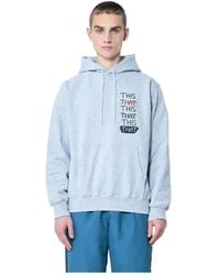 thisisneverthat - Hoodies & Sweatvesten ,Grijs ,Katoen This Is That Hooded Sweatshirt - Lyst