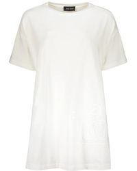 Herno - Tops ,Wit ,Katoen Wit Katoenen T-Shirt - Lyst