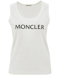 Moncler - T-shirts and polos white - Lyst