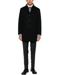 Montecore - Jassen ,Zwart ,Wol Single-Breasted Coat - Lyst