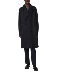 Harris Wharf London - Double-Breasted Wollen Jas - Lyst