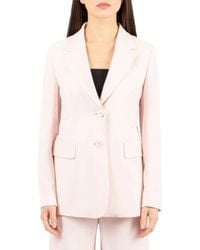 Max Mara - Jassen ,Roze ,Leer Linz Jacket - Lyst