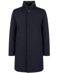DUNO - Jassen ,Blauw ,Wol Fondo Jas - Lyst