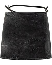 Givenchy - Rokken ,Zwart ,Denim Voyou Denim Mini Rok - Lyst