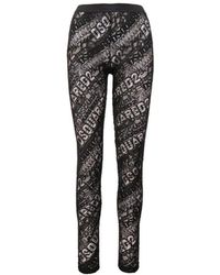 DSquared² - Broeken ,Zwart ,Katoen Slim-Fit Broeken - Lyst