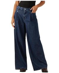 SELECTED - Jeans ,Blauw ,Selma-Noa Hw Wide Jeans - Lyst