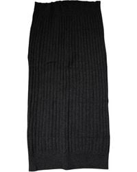 Dolce & Gabbana - Accessoires ,Zwart ,Kasjmier Zwarte Kasjmier Gebreide Nekwarmer Sjaal - Lyst