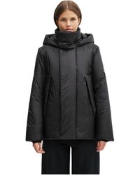 Rains - Jassen ,Zwart ,Leer Torna Curve Jacket - Lyst