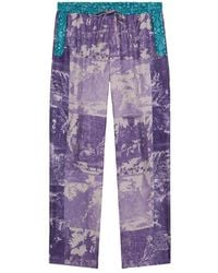 Pierre Louis Mascia - Zijden Broek Met Vintage Prints - Lyst