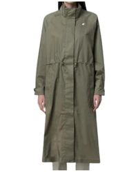K-Way - Barbrein Lange Jas - Lyst