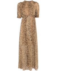 Liu Jo - Maxikleid mit Leoparden-Print - Lyst