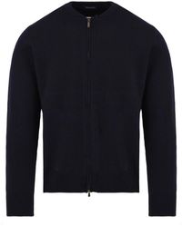 Drumohr - Fabric Stitch Zipper Knit Bomber Jacket - Lyst