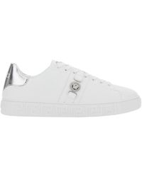Versace - Schoenen ,Wit ,Witte Canvas Sneakers - Lyst