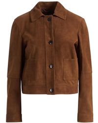 Max Mara - Jassen ,Bruin ,Leer Mstbiada Jacket - Lyst