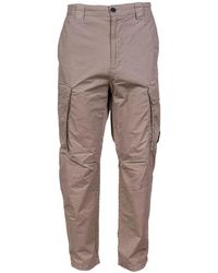 C.P. Company - Leather Trousers - Lyst