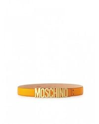 Moschino Belt with logo - Orange