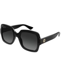 Gucci - Sonnenbrille Gg1337 S 001 Schwarz/Grau Farbverlauf Damen - Lyst