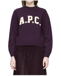 A.P.C. - Round-Neck Knitwear - Lyst