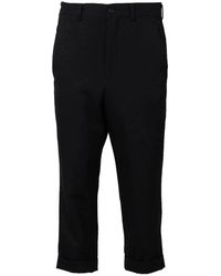 Comme des Garçons - Broeken ,Zwart ,Wol Cropped Broeken - Lyst
