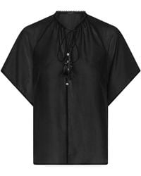 Bruuns Bazaar - Overhemden ,Zwart ,Tellea Bbkarlya Blouse - Lyst