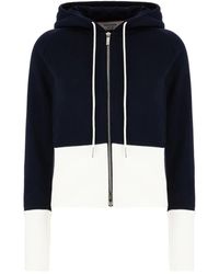 Thom Browne - Hoodies & Sweatvesten ,Blauw ,Katoen Stijlvolle Sweatshirt Voor Mannen - Lyst