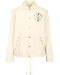Moncler - Jassen ,Wit ,Katoen Satsuma Shirt Jacket - Lyst
