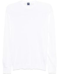 Fedeli - Witte Crew Neck Sweater - Lyst