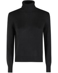 Gran Sasso - Truien & Vesten ,Zwart ,Wol Ciclista Turtleneck - Lyst
