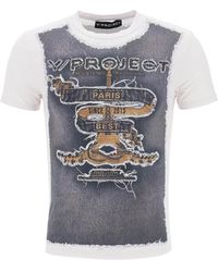 Y. Project - Trompe loeil crewneck t-shirt - Lyst