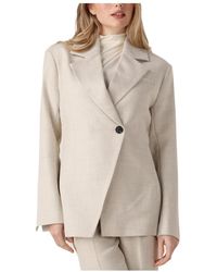 Second Female - Jassen ,Leer Maximus Fitted Blazer Voor Vrouwen - Lyst