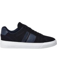 Baldinini - Suede And Tumbled Leather Trainers - Lyst