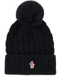 Moncler - Grenoble Wollmütze Mit Bommel - Lyst