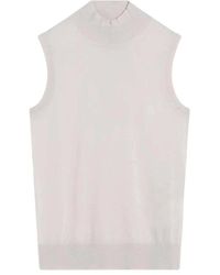 Max Mara - Jassen ,Wit ,Witte Sweater Vest Maglia Gilet - Lyst