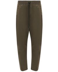 Isabel Benenato - Broeken ,Groen ,Slim Fit Casual Broek - Lyst