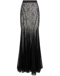 Elisabetta Franchi - Long Lace Skirt - Lyst