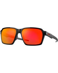 Oakley - Parlay sonnenbrille matt schwarz/prizm ruby - Lyst