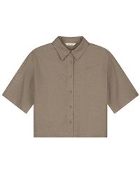 OLAF HUSSEIN - Linnen Shirt Met Korte Mouwen W240307 - Lyst