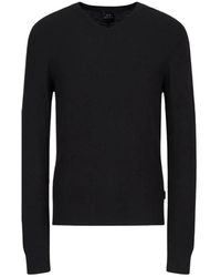 ARMANI EXCHANGE - V-Neck Knitwear - Lyst