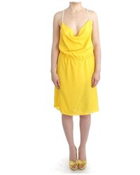 CoSTUME NATIONAL Sleeveless Summer Dress - Geel